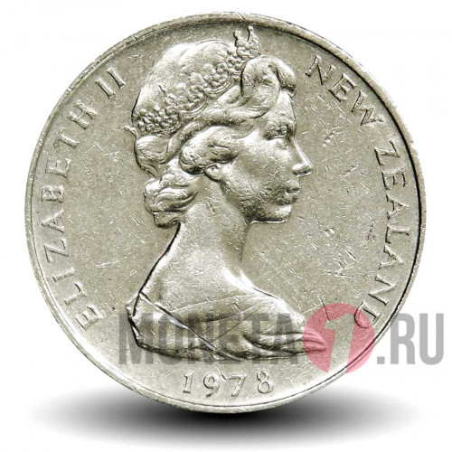 20 центов 1978 года - Новая Зеландия - Птица Киви