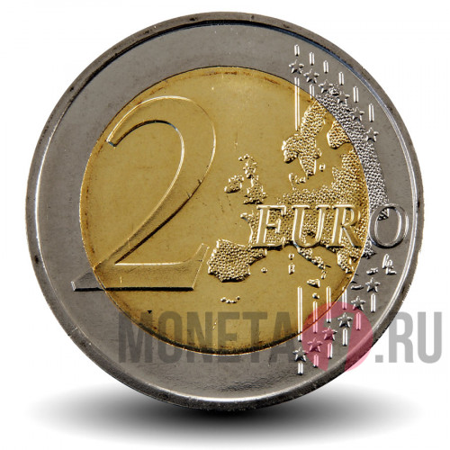 2 евро 2014 года - Рига - культурная столица Европы - Латвия