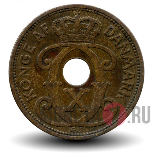 5 ore 1929 года - Дания - Кристиан X