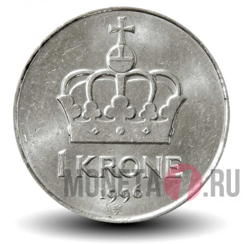 1 крона 1996 года - Норвегия - Харальд V