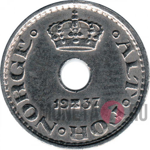 10 эре 1937 год - Норвегия