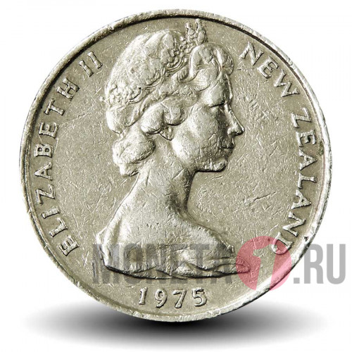20 центов 1975 года - Новая Зеландия - Птица Киви