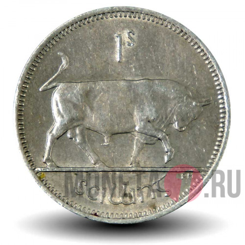1 шиллинг 1959 года - Ирландия - Бык