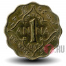 1 анна 1942 года - Британская Индия - без обозначения мондвора