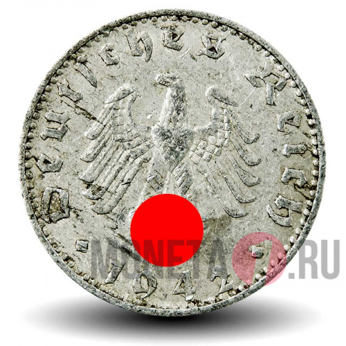 50 рейхспфеннигов 1942 года - Третий Рейх - E
