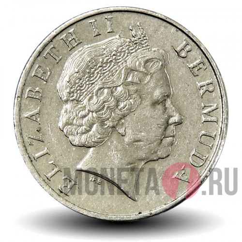 5 центов 2000 года - Бермуды - Морской ангел