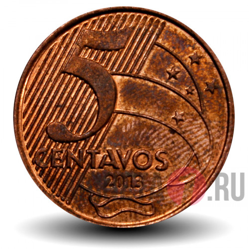 5 сентаво 2013 года - Бразилия - Тирадентис