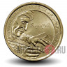 1 доллар 2017 года - Секвойя - изобретатель слоговой азбуки - P