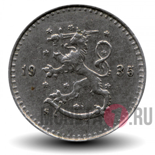 25 пенни 1935 года - Финляндия - S