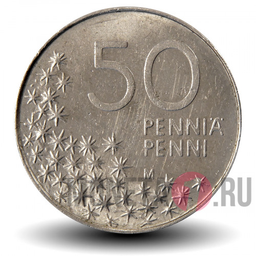 50 пенни 1990 года - Финляндия - Полярный медведь
