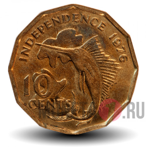 10 центов - Декларация независимости - 1976 год - Сейшельские Острова