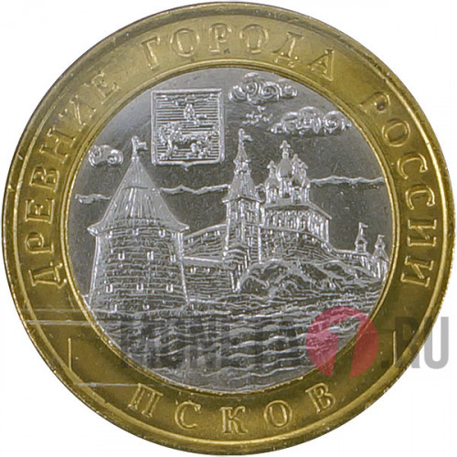 Псков - 10 рублей - 2003 год (СПМД) - в упаковке