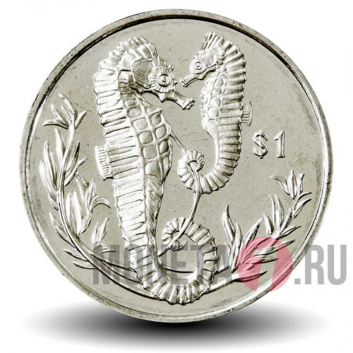 1 доллар 2017 года - Морские коньки - Британские Виргинские острова