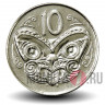 10 центов 2003 года - Новая Зеландия - Маска Маори