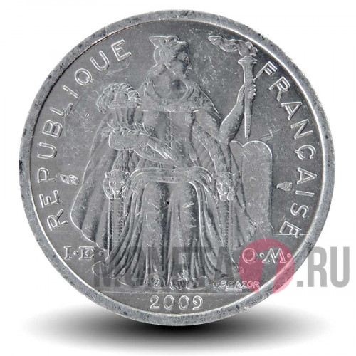 1 франк 2009 года - Французская Полинезия