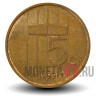 5 центов 1999 года - Нидерланды - Беатрикс
