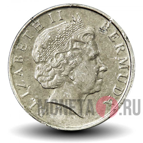 5 центов 2001 года - Бермуды - Морской ангел