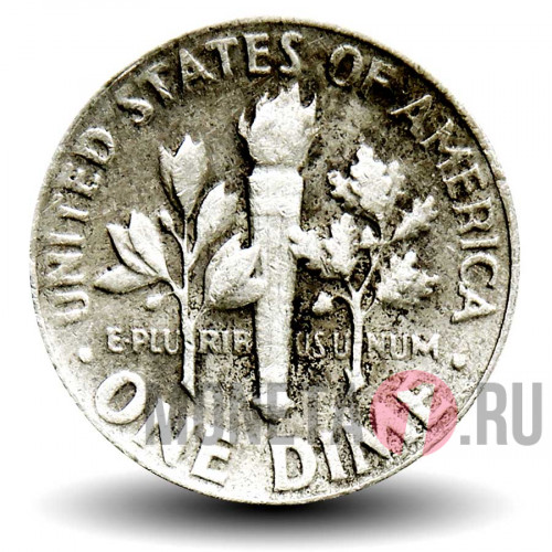 1 дайм 1966 года - США - Рузвельт