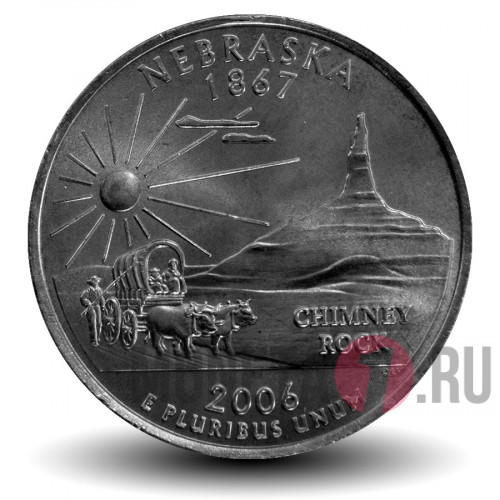 Quarter США 2006 год - Небраска - P