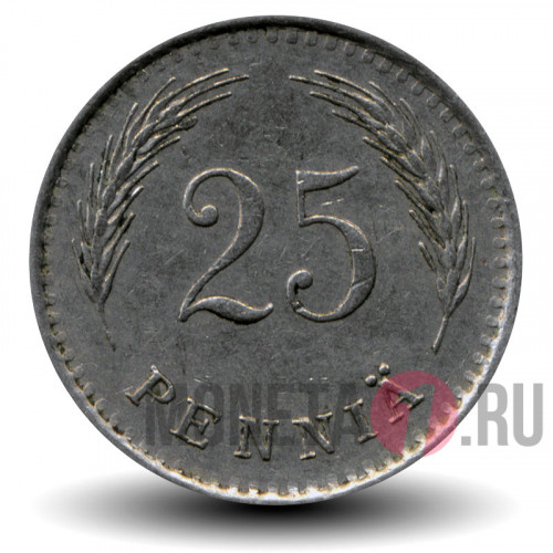 25 пенни 1937 года - Финляндия - S