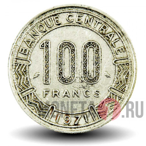 100 франков 1971 года - Камерун