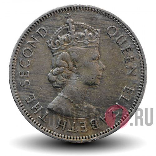 Half Rupee 1971 года - Сейшельские Острова - Elizabeth II