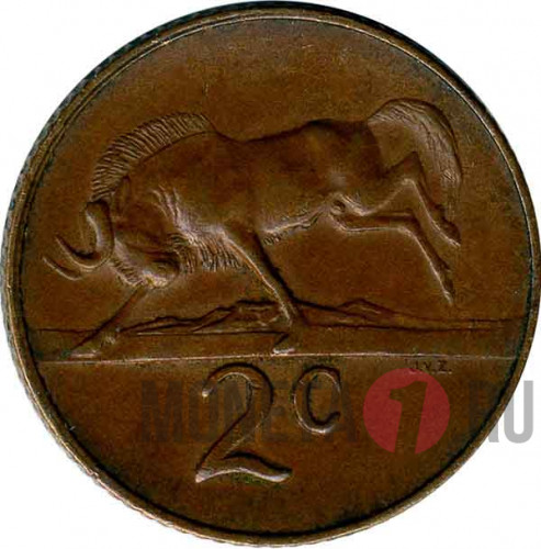 2 cents 1967 год - Suid-Afrika