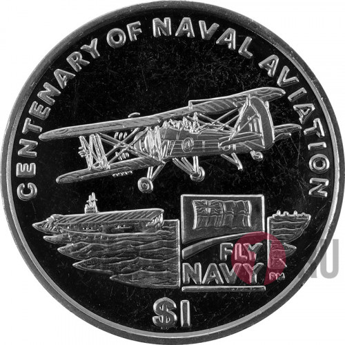 1 доллар - Столетие морской авиации - 2009 год - Британские Виргинские острова