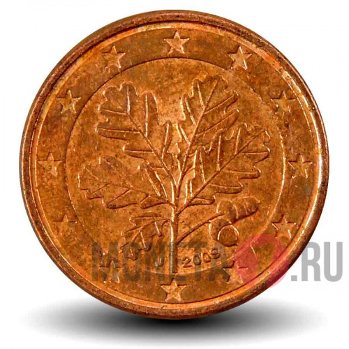 1 евроцент 2009 года - Германия - J