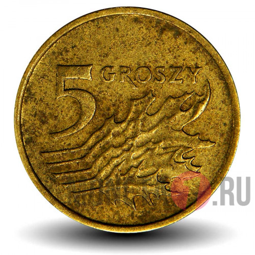 5 грошей 2001 года - Польша