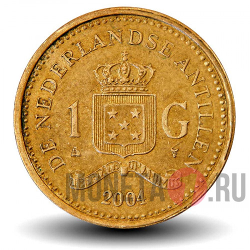 1 гульден 2004 года - Нидерландские Антильские Острова - Королева Беатрикс