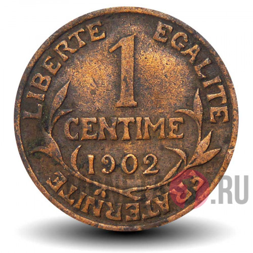 1 сантим 1902 года - Франция