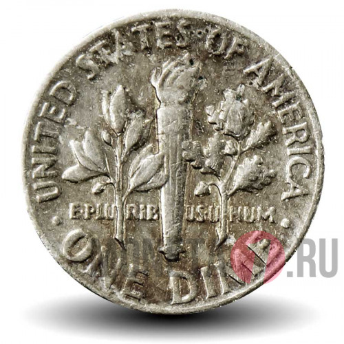1 дайм 1975 года - США - Рузвельт