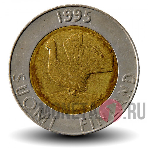 10 марок 1995 года - Финляндия - Глухарь