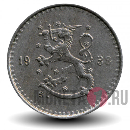 25 пенни 1938 года - Финляндия - S