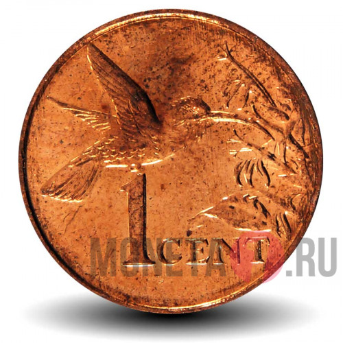 1 цент 2012 года - Тринидад и Тобаго - Колибри