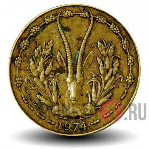 10 франков 1974 года - Западно-Африканские штаты
