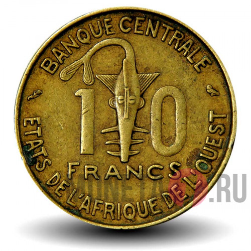 10 франков 1974 года - Западно-Африканские штаты