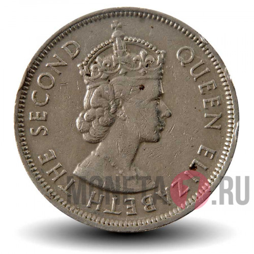 1 рупия 1975 года - Маврикий - Елизавета II