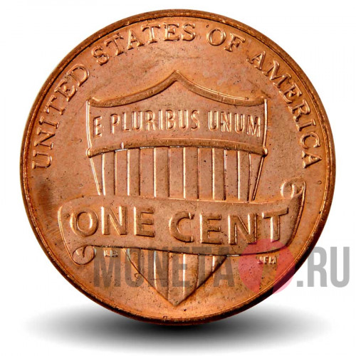 1 цент 2014 года - США - D - В блеске