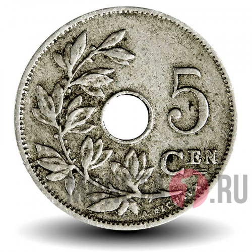 5 сантимов 1920 года - Бельгия - Альберт I - BELGIE