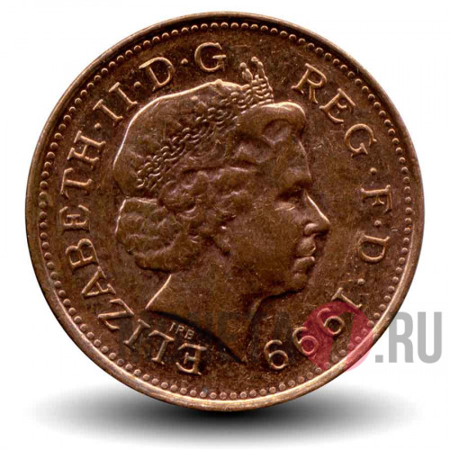 One Penny 1999 года - Великобритания - Elizabeth II