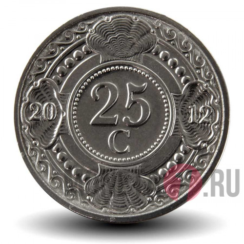 25 центов 2012 года - Нидерландские Антильские Острова
