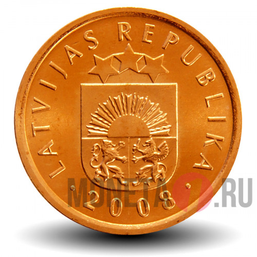 1 сантим 2008 года - Латвия