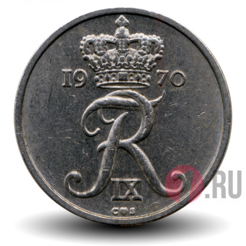 10 ore 1970 года - Фредерик IX - Дания