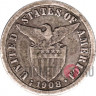 10 сентаво 1908 года - Администрация США, Филиппины