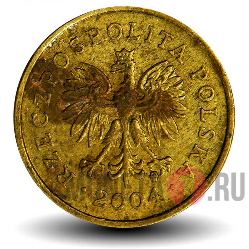 5 грошей 2004 года - Польша