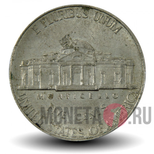 5 центов 2000 года - Усадьба Монтичелло (Monticello) - США - D