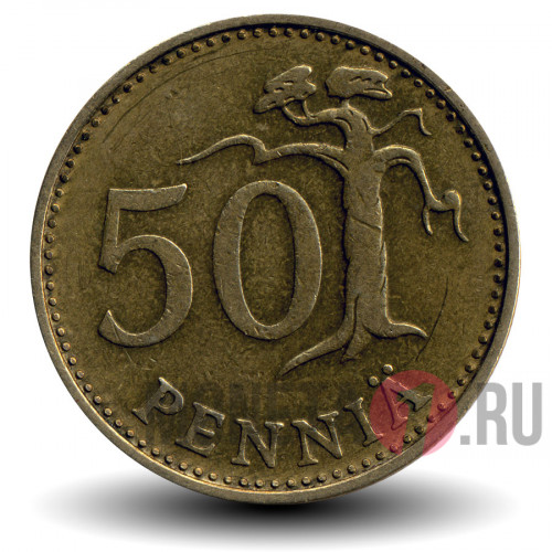 50 пенни 1965 год - Финляндия
