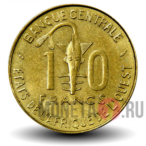 10 франков 1975 года - Западно-Африканские штаты